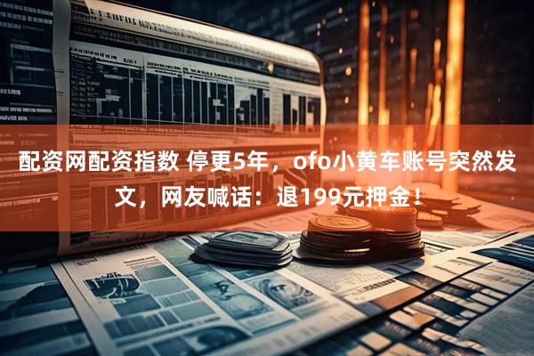 配资网配资指数 停更5年，ofo小黄车账号突然发文，网友喊话：退199元押金！